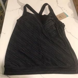 Prana swim top or sports tank- black-sz M